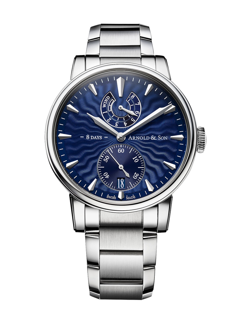 Eight-Day Royal Navy Blue Guilloche