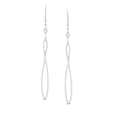 White Gold Diamond Earrings