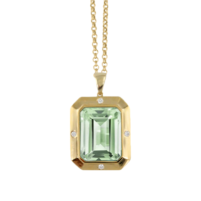 Green Amethyst Pendant