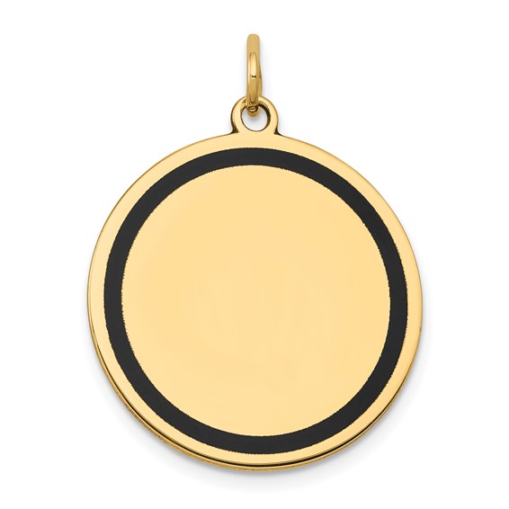 Enamel .027 Gauge Circular Engravable Disc Charm