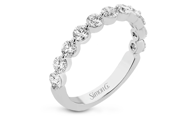 Bubble Set Wedding Band