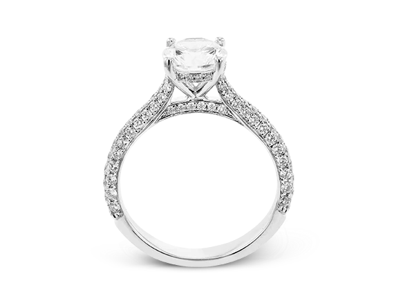 3 Sided Pave Setting