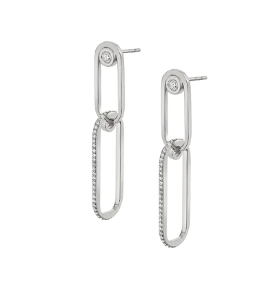 Pave Couplet Earrings