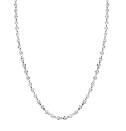 Bezel Set Tennis Necklace