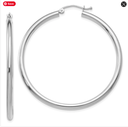 Polished 2.5mm Lightweight Tube Hoop Earrings
