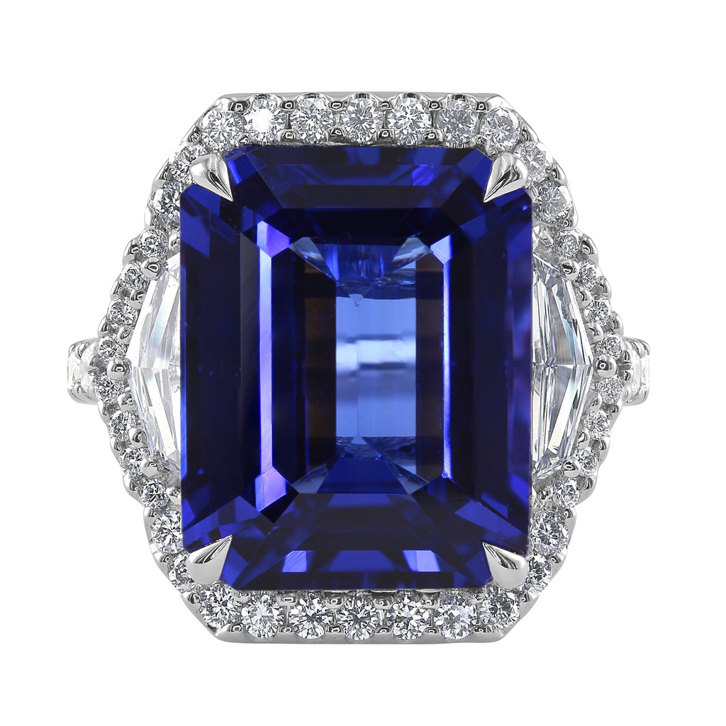 Tanzanite and Diamond Ring