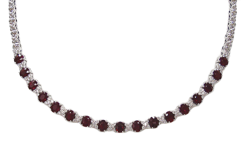 Ruby and Diamond Necklace