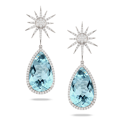 Sky Blue Topaz Earrings