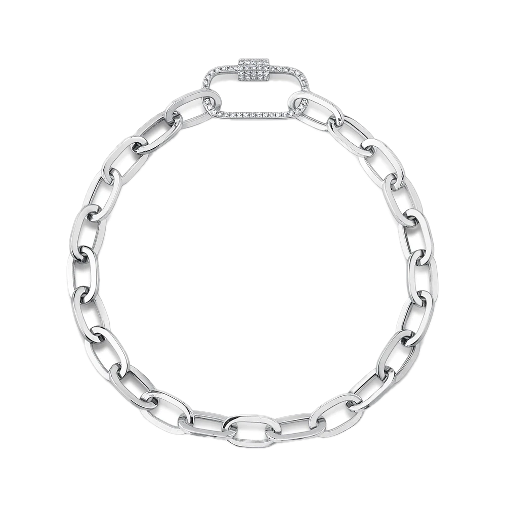 .23ct Diamond Paper Clip Link Bracelet