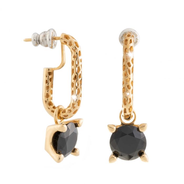Jolie Gold and Black Earrings