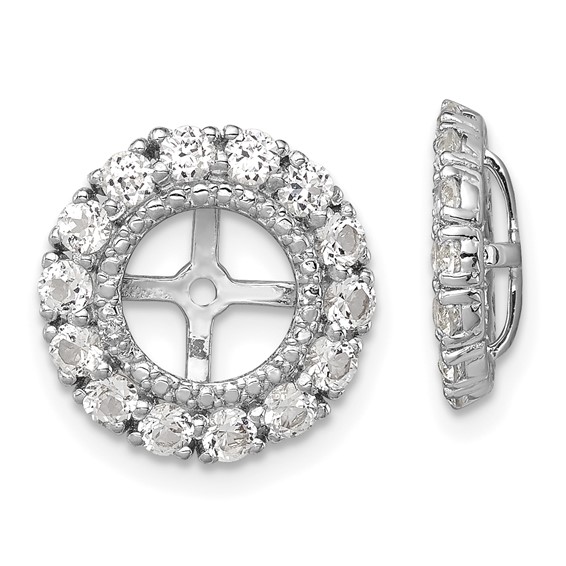 White Topaz Earring Jacket