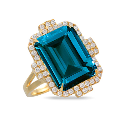 Gemstone & Diamond Ring
