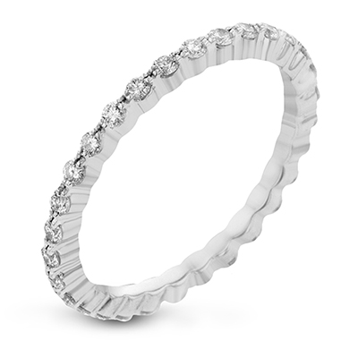 Round Cut Diamond Eternity Stacking ring