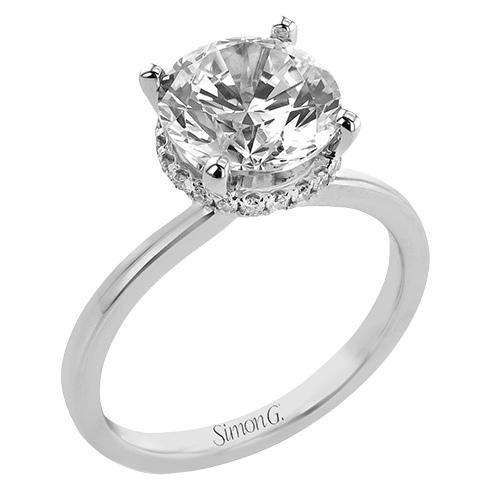 Engagement Ring With Under Halo