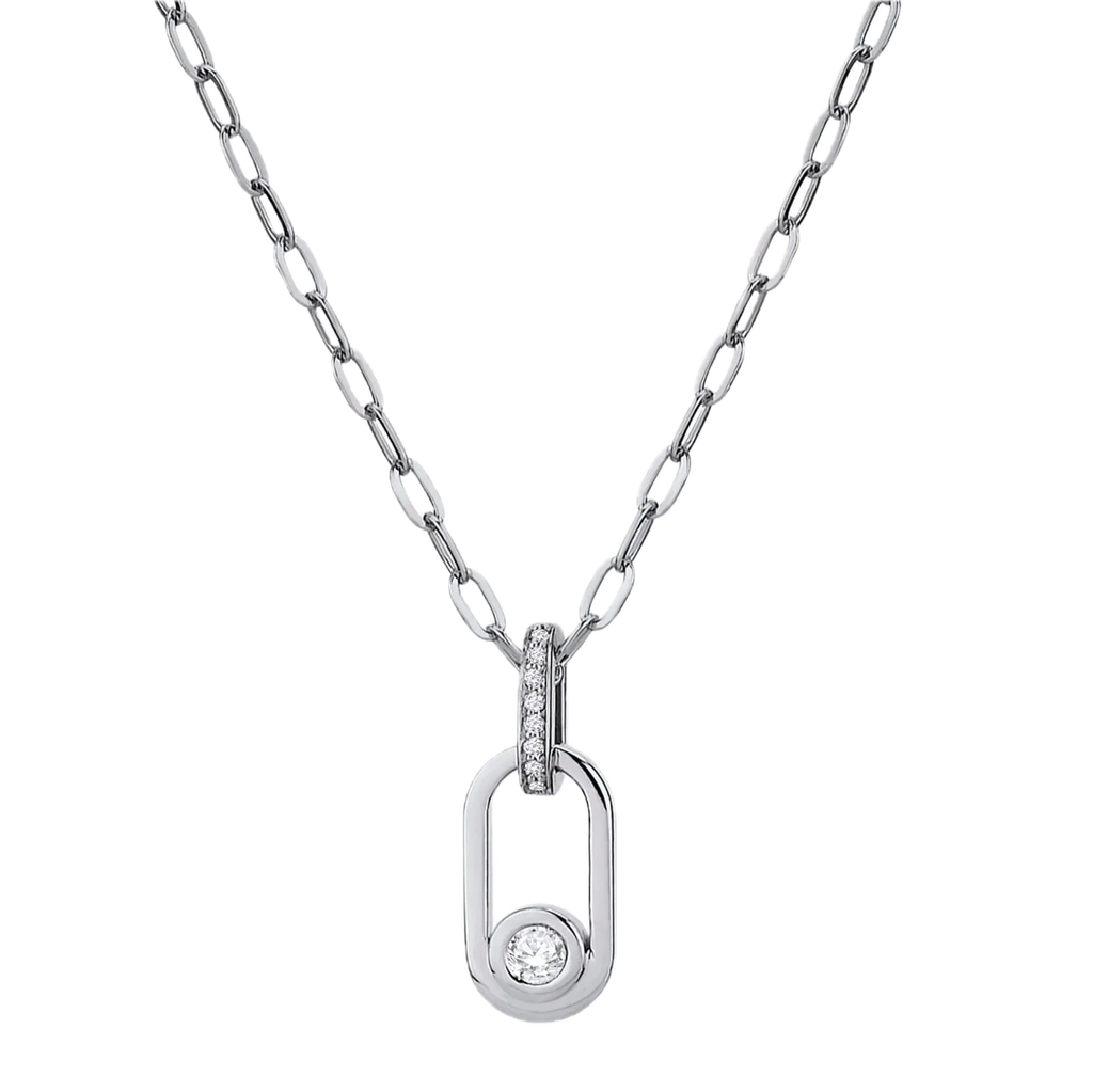 Paperclip Pendant Necklace