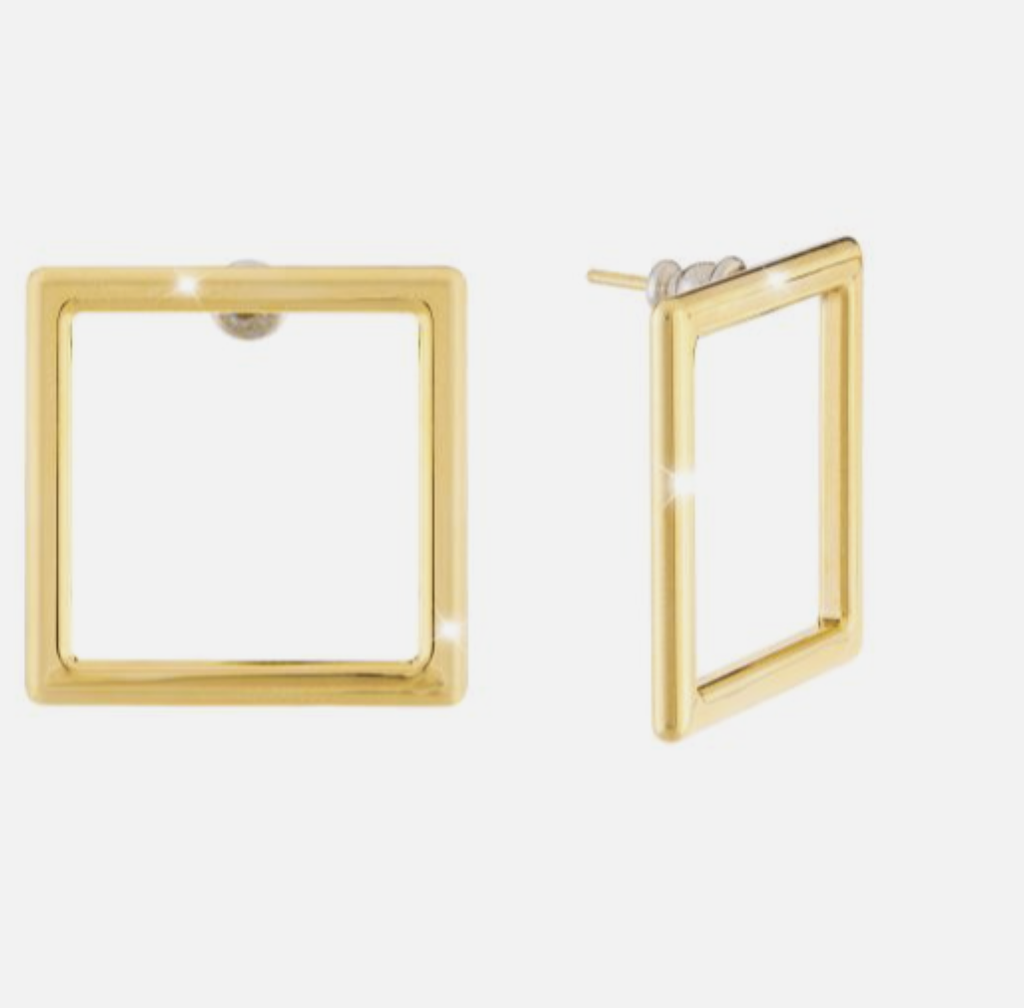 Geometric Square Earrings