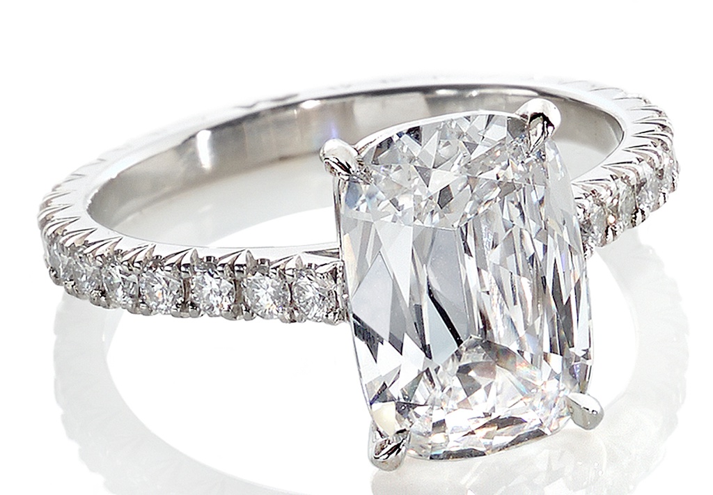 Cushion Cut Solitaire Engagement Ring
