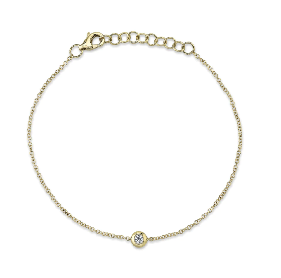 0.06CT DIAMOND BEZEL BRACELET