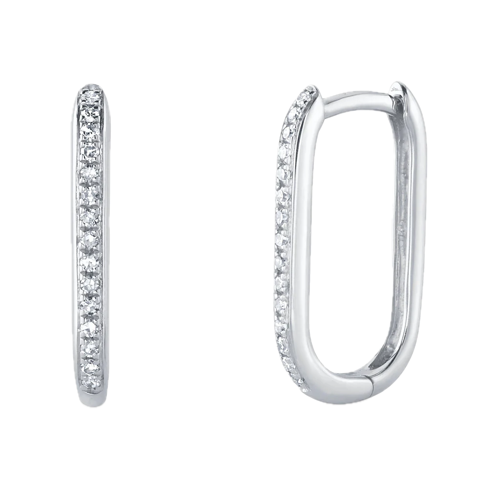 0.08CT WG Oval Hoops