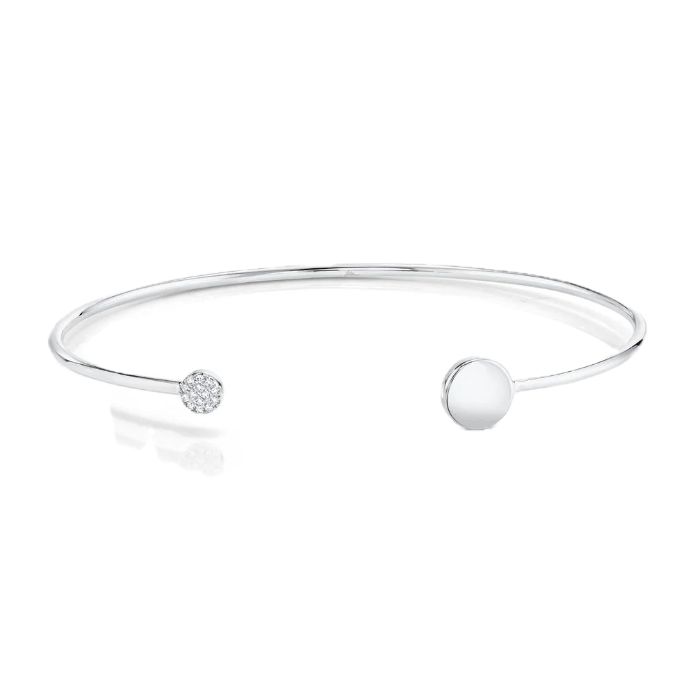 0.04Ct Diamond Pave Bangle