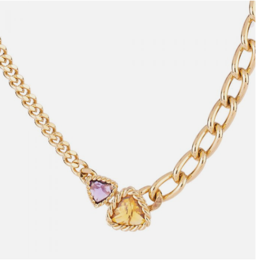 COLLANA IN BRONZO E PIETRE