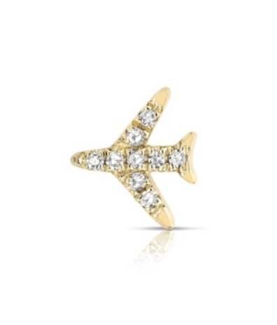 JET-SETTER AIRPLANE DIAMOND CHARM
