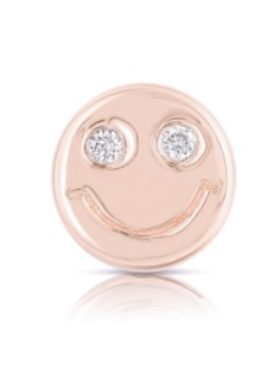 ALL SMILES HAPPY FACE DIAMOND CHARM