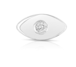 HATERS GONNA HATE EVIL EYE DIAMOND CHARM