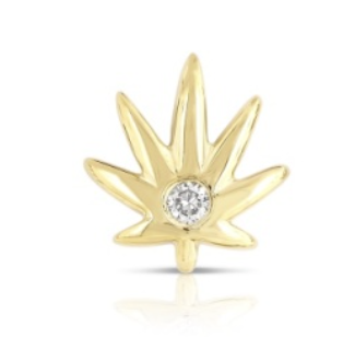 MARY-JANE WEED LEAF CHARM