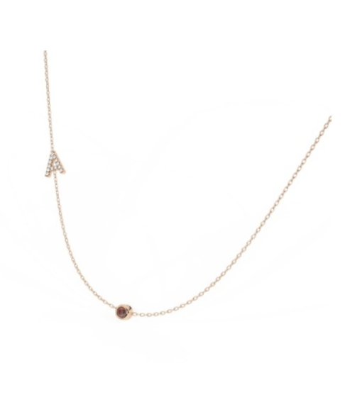 CHARM & BEZEL NECKLACE 18'