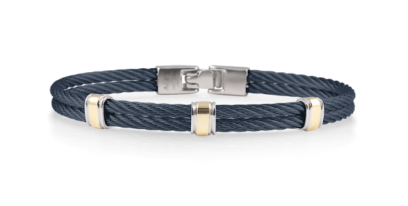 Cable/PVD Triple Station Bracelet