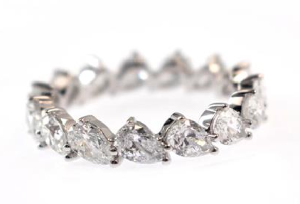 Pear Shape Eternity Band