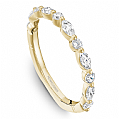 Marquis and Round Diamond Wedding Band