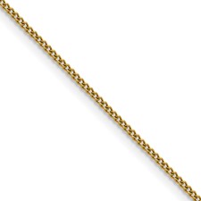 Stainless Steel Polished Yellow plated 1.5mm Curb Chain