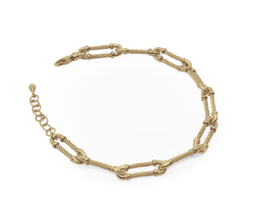 Monochrome Cable Clip Bracelet