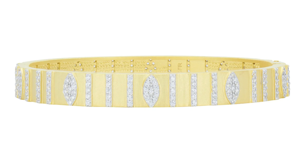 Brooklyn In Bloom Wide Hinge Bangle