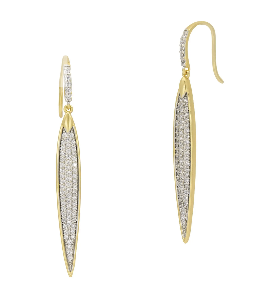 Petals and Pavé Large Hook Earring