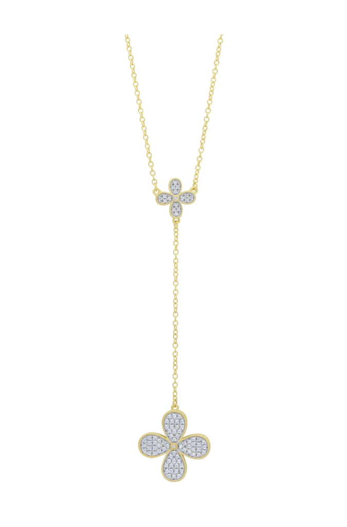 Blossoming Brilliance Lariat Necklace