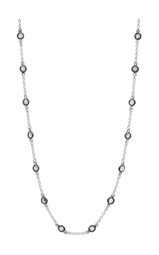 Mini Bezel Stone Necklace