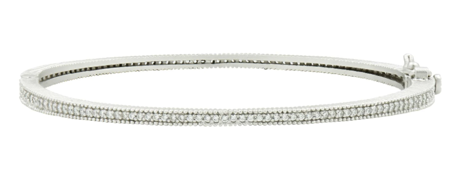 The Classic Pavé Hinge Bangle