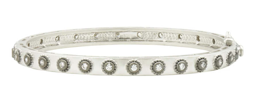 Studded Eternity Hinge Bangle