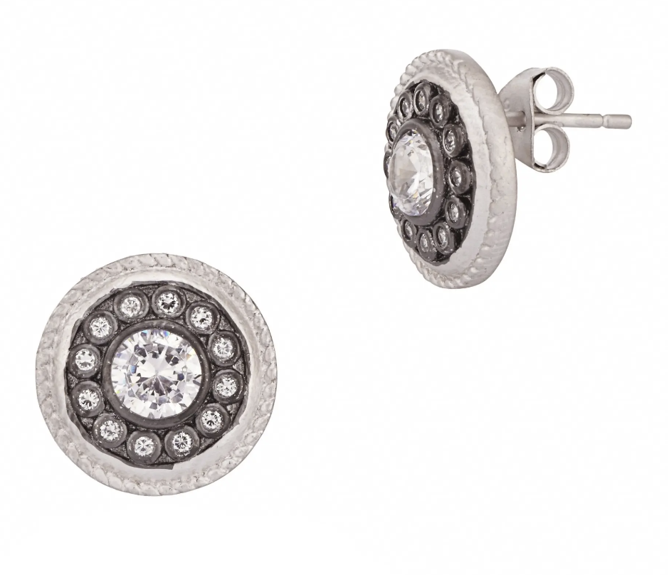 Nautical Button Stud Earrings