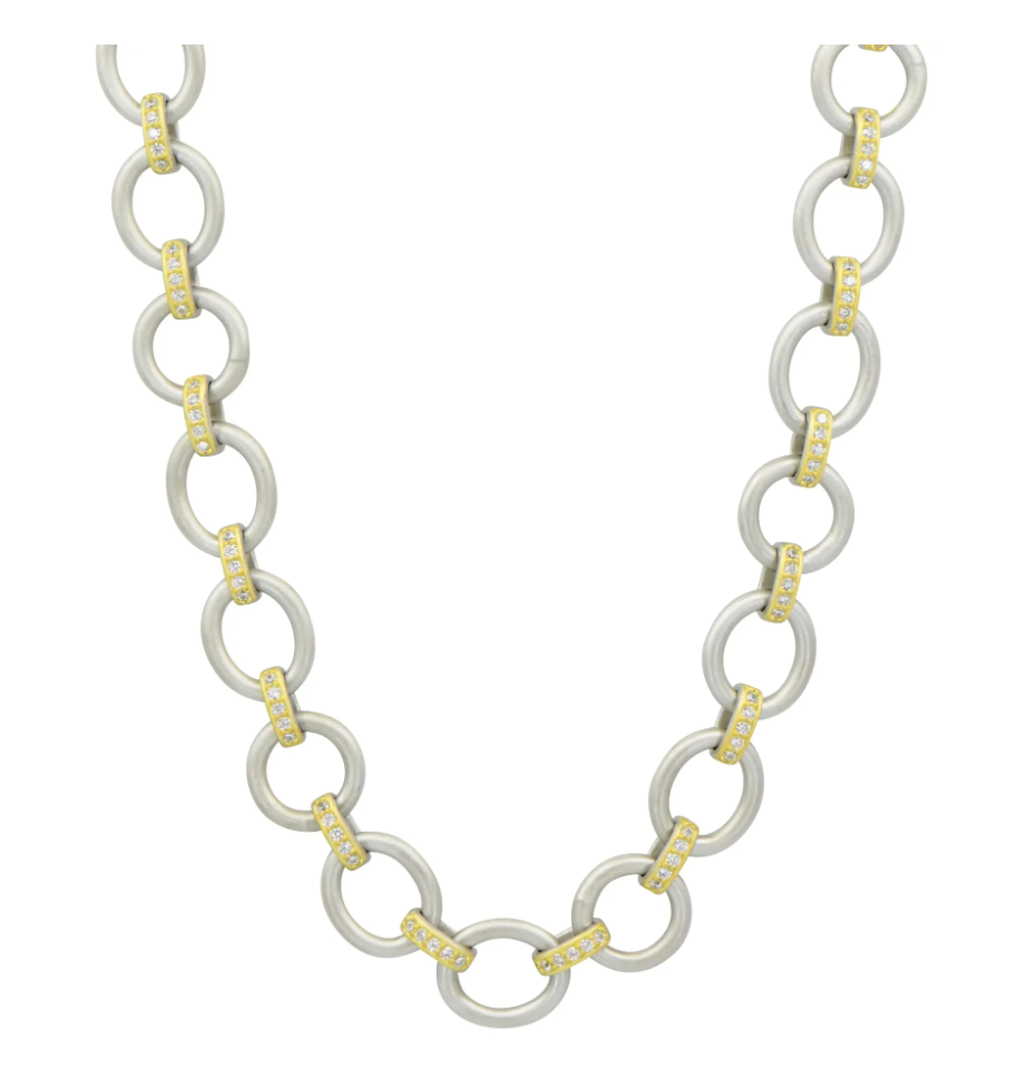 The Perfect Chunky Mixed Metal Link Necklace