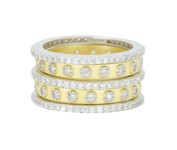 Two Tone 5-Stack Ring