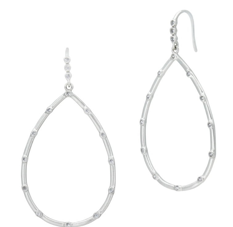 The Best Everyday Bezel Teardrop Earrings