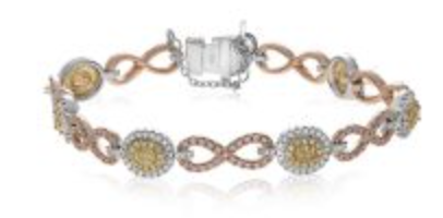 Oval Diamond Infinity Bracelet