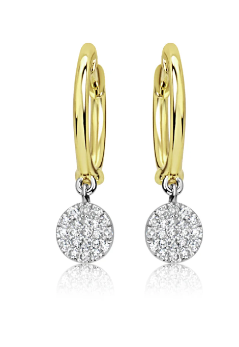 High Polished Gold Huggies