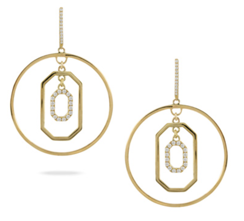 18K Fibonacci Earrings