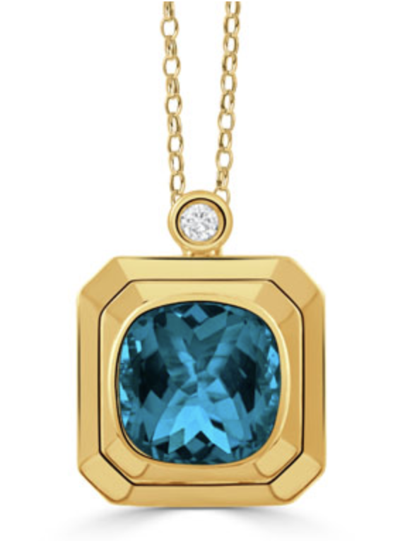 London Blue Topaz Pendant