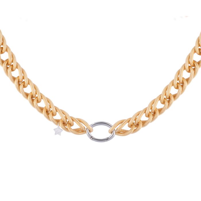 Necklace with Double Curb